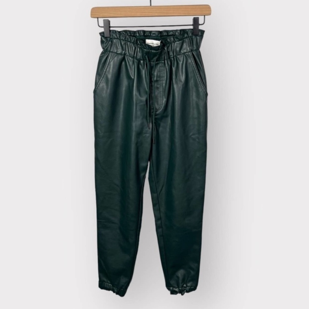 Abercrombie & Fitch Faux Leather Joggers - Picture 3 of 6